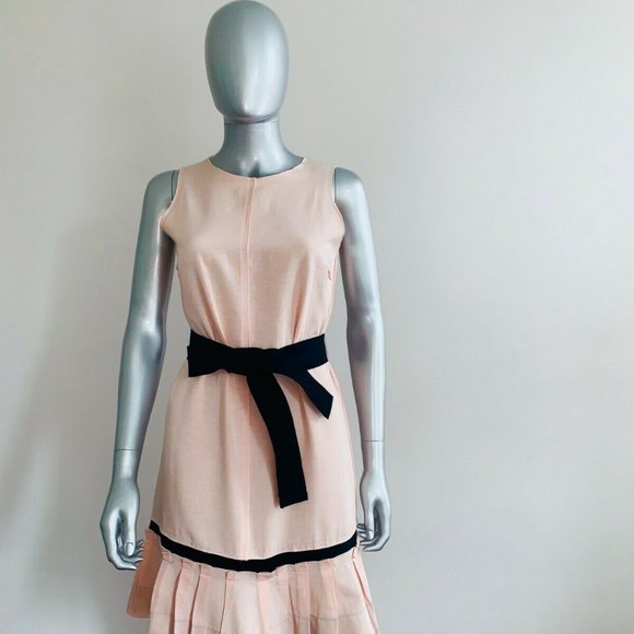 D&G by DOLCE&GABBANA Pink Cotton Sleeveless Dress SZ 42 - Picture 2 of 14